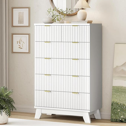 Xixini Fluted Dresser for Bedroom