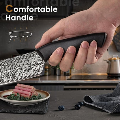 Knife Set, Amorston 15 Pieces Kitchen Knife Set