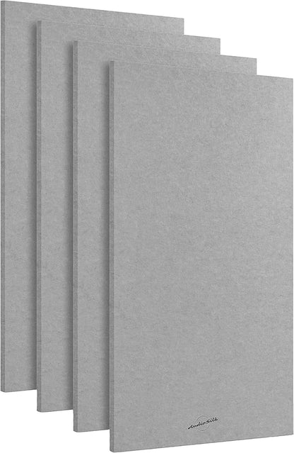 AudioSilk Acoustic Panels, 4 Pack ROOM KIT, Mid Grey