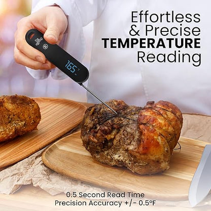 Professional Digital Food Thermometer, <1 Second Response time, ±0.5°F Accuracy