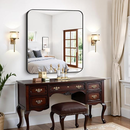FORBATH Bathroom Mirror 36x40 Inch, Large Rectangular Wall Mirror
