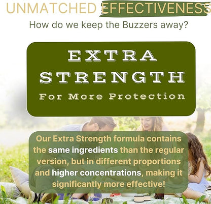 Buzz Defender 14oz Outdoor Citronella Candles | Highly Effective 100% Natural | 64h Burn time | 2X | Large Citronella Candles Outdoor, Ideal for The Backyard Porch, Patio and Camping | Extra Strong