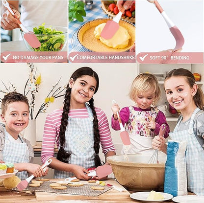 Silicone Spatula Set, Soft & Strong, Nonstick Cookware, Dishwasher Safe
