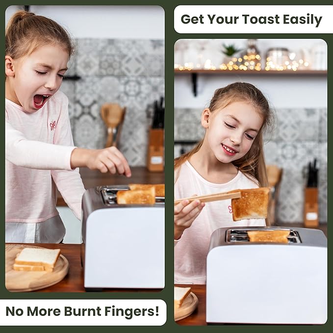 Toaster Tongs With Magnet | Kitchen Utensils