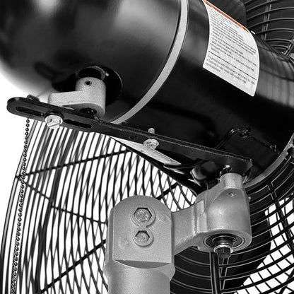 Continental Dynamics CD Premium 30" Oscillating Wall Mount Fan, TEFC Motor