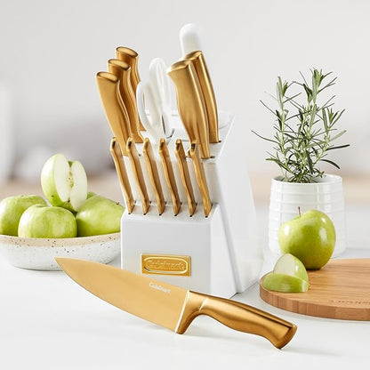 Cuisinart Professional Block Knife Set, Lightweight, Stainless Steel, Durable &