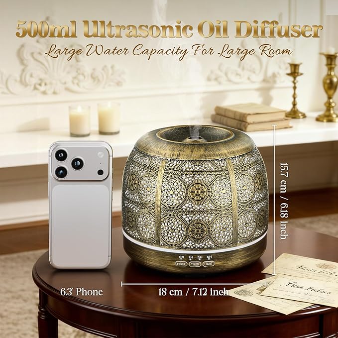 ARVIDSSON Essential Oil Diffuser, 500ml Aromatherapy Diffuser