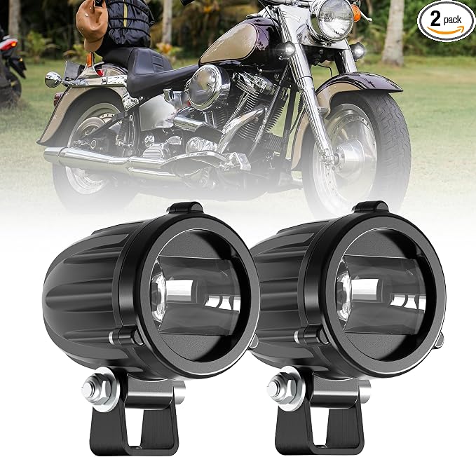 4WDKING 2" Motorcycle Accessories 20W Spot Driving Light Waterproof Off-Road Work Lamp for Motorcycle, ATV, UTV, Dirt Bike, 4x4 Pickup Truck, Boat, Trailer （2PCS）