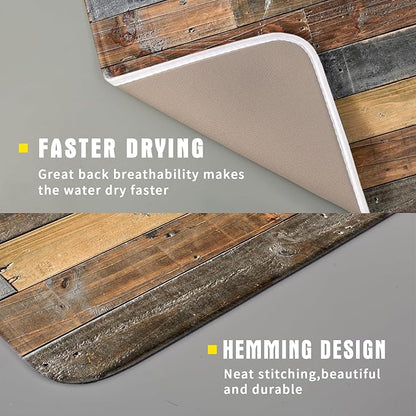 Giwawa Wood Grain Dish Drying Mat