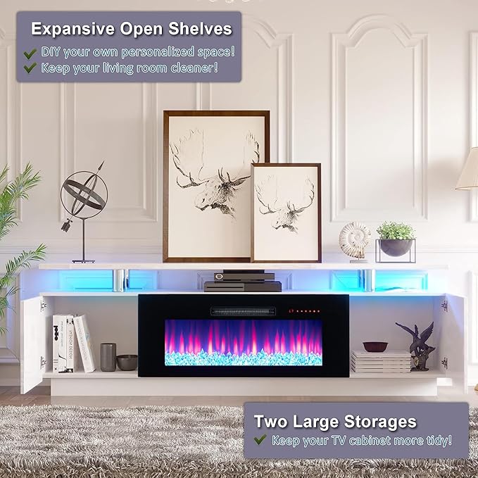 AMERLIFE Fireplace TV Stand