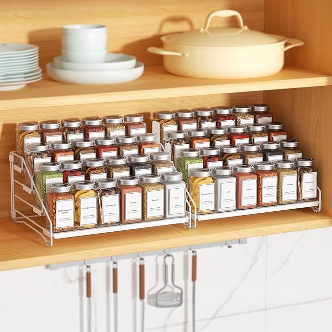 BOIVSHI Spice Organization for Cabinet, Spice Rack Organizer, Spice Rack