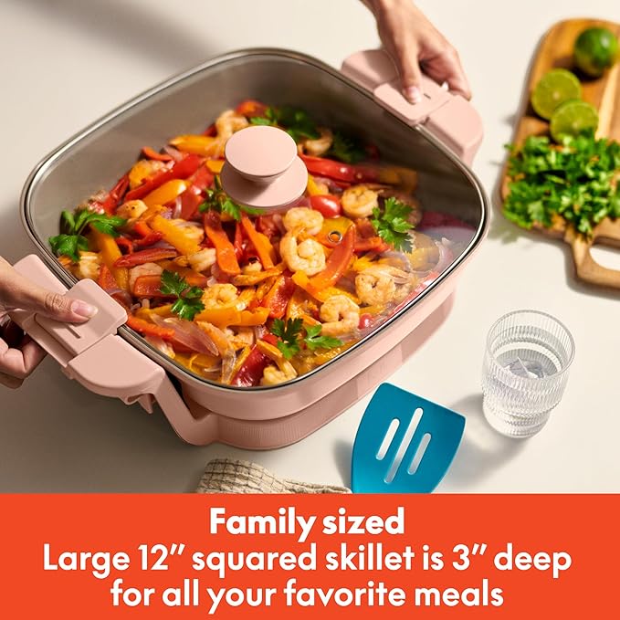 bella Make & Take Electric Skillet, Fits-anywhere™ kitchenware, EverGood™