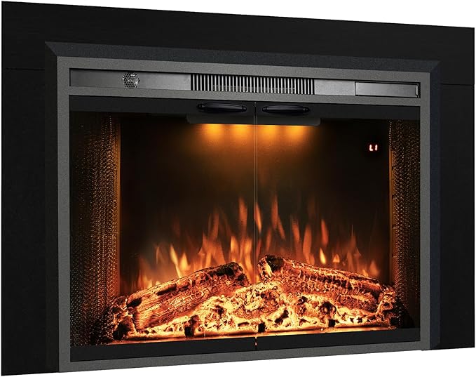 Velaychimny 45" W x 25" H Electric Fireplace Insert