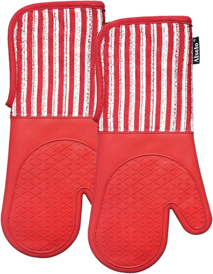 Alselo Silicone Oven Mitts Heat Resistant 932℉