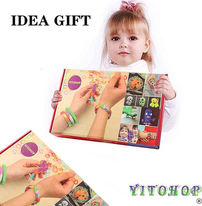 12080+ Loom Bands Kit, Rubber Bands for Bracelet Making Kit, DIY Art Craft Loom Bracelet Kit,2025 Creativity Birthday Gift Ideal Christmas Gifts
