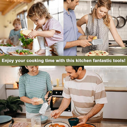 Handheld Cheese Grater Set for Kitchen Stainless Steel Mini Cheese Grater