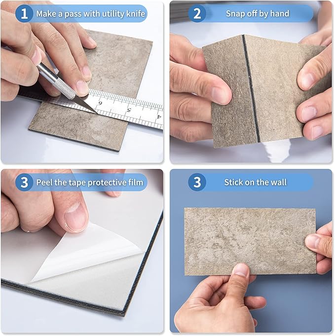 Art3d 102-Piece Peel and Stick Wall Tile