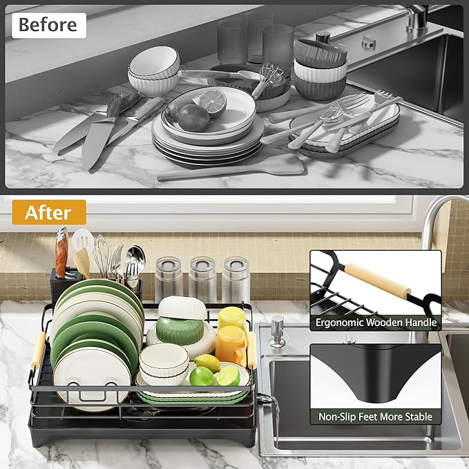 Epicano Dish Drying Rack for Kitchen Counter