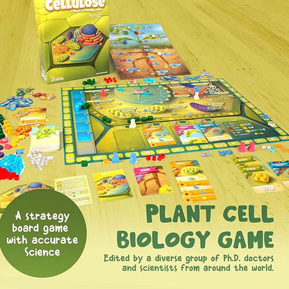 Cellulose: A Plant Cell Biology Game | Mensa Recommended Strategic & Entertaining Game to Learn Photosynthesis, DNA & Biochemistry | Educational STEM Board Game for Families, Students & Teachers
