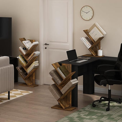Furinno Tree Book Shelf, 5-Tier Bookshelf