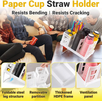 Cup and Lid Holder, Disposable Paper Cup Dispenser
