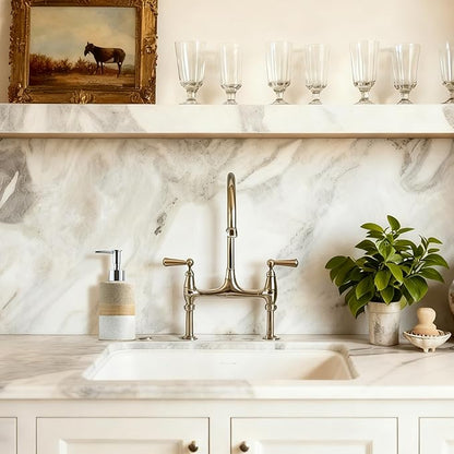 Ceramic Dish Soap Dispenser Set