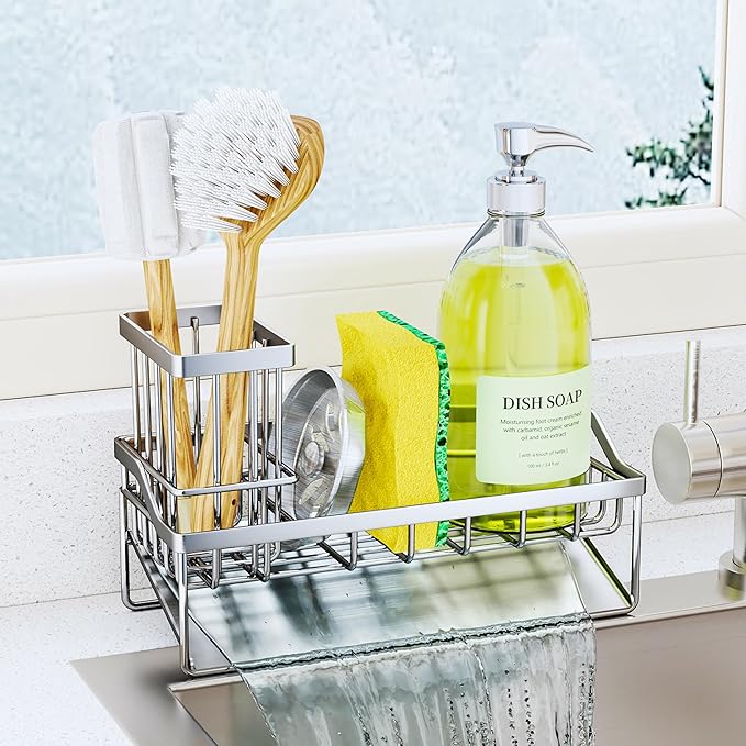 SWTYMIKI Sink Caddy Sponge Holder