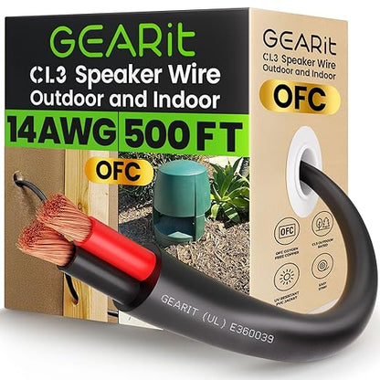 GearIT 14/2 Speaker Wire 14AWG Gauge