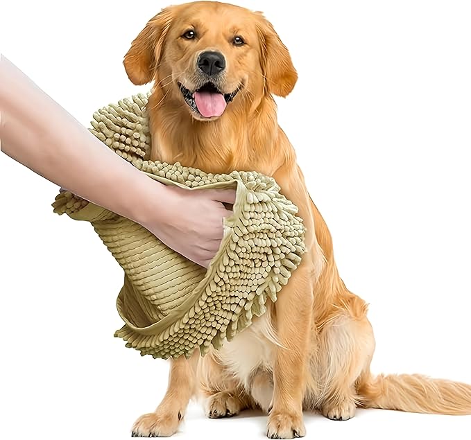Muddy Mat Doggy Dryer, Highly Absorbent Microfiber Washable Dog Shammy Quick