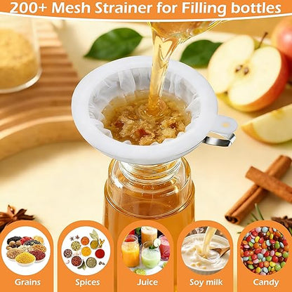 6 Pack Stainless Steel Canning Funnel
