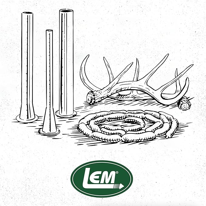 LEM Products Clear Fibrous Casings, 1 ½ Inches x 12 Inches, Non-Edible Sausage Casings, Stuffs Approximately 1 Pound Per Casing, Great for Summer Sausage, Pepperoni, and Salami, 25 Count Pack