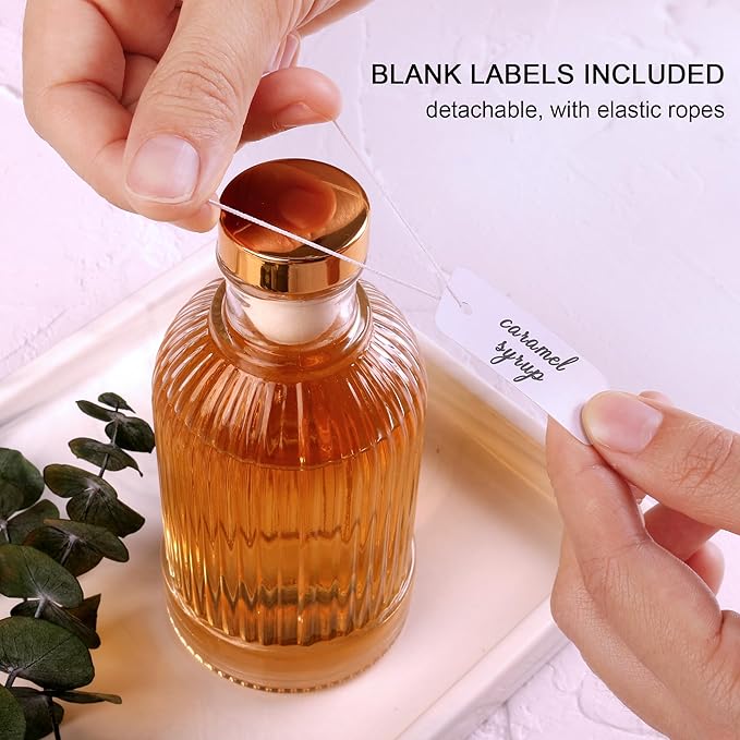 Glass Syrup Dispenser Set