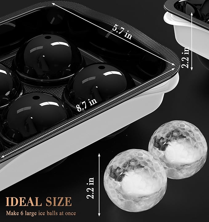 Round Ice Cube Mold with Lid