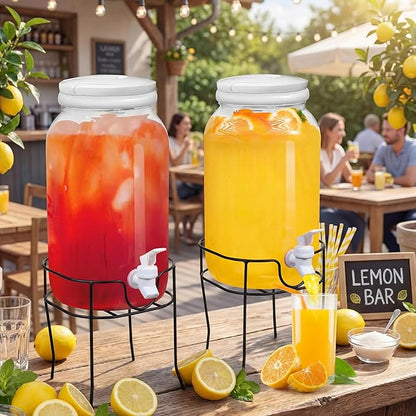 Tanlade 2 Pcs Plastic Drink Dispenser