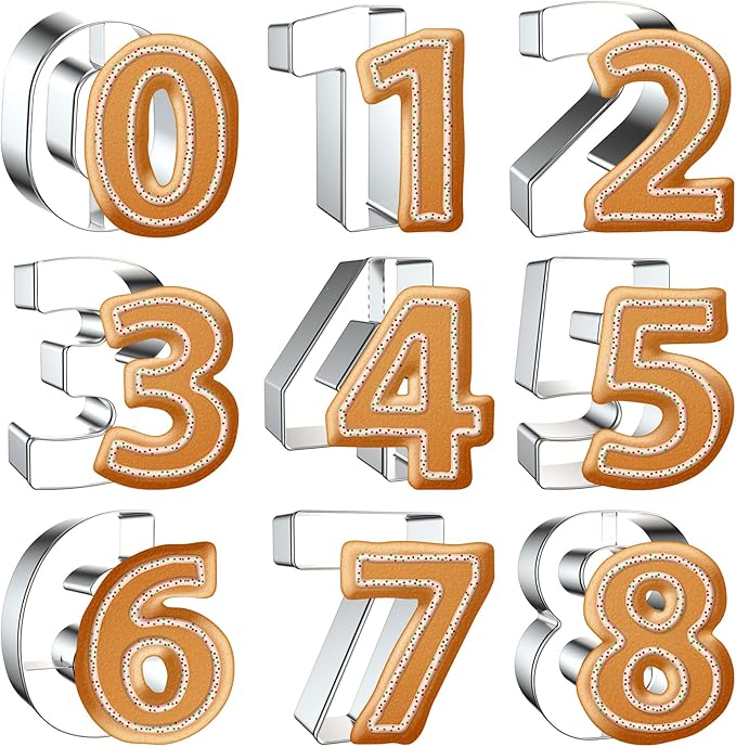 Number Cookie Cutter Set 3 Inch