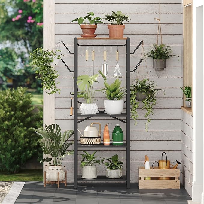 MAHANCRIS 4-Tier Pot Rack, Pots and Pans Organizer