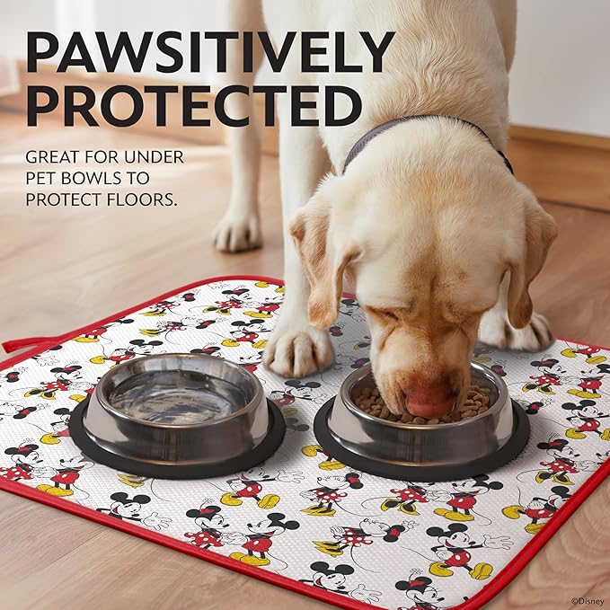 Disney Dish Drying Mats for Kitchen Counter – 16" x 18" Absorbent Kitchen