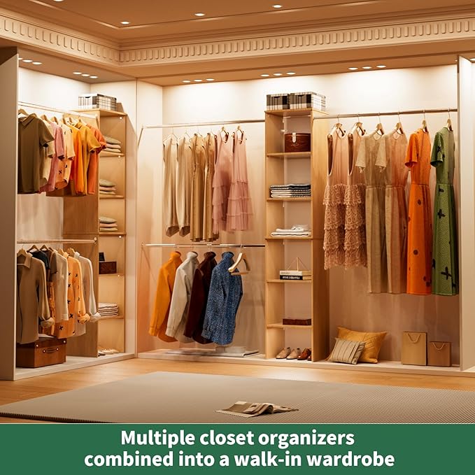 Closet System, Wood Tower Storage