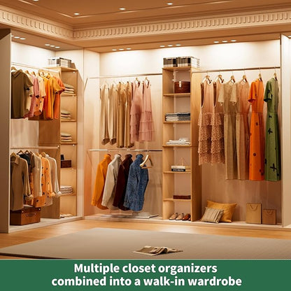 Closet System, Wood Tower Storage