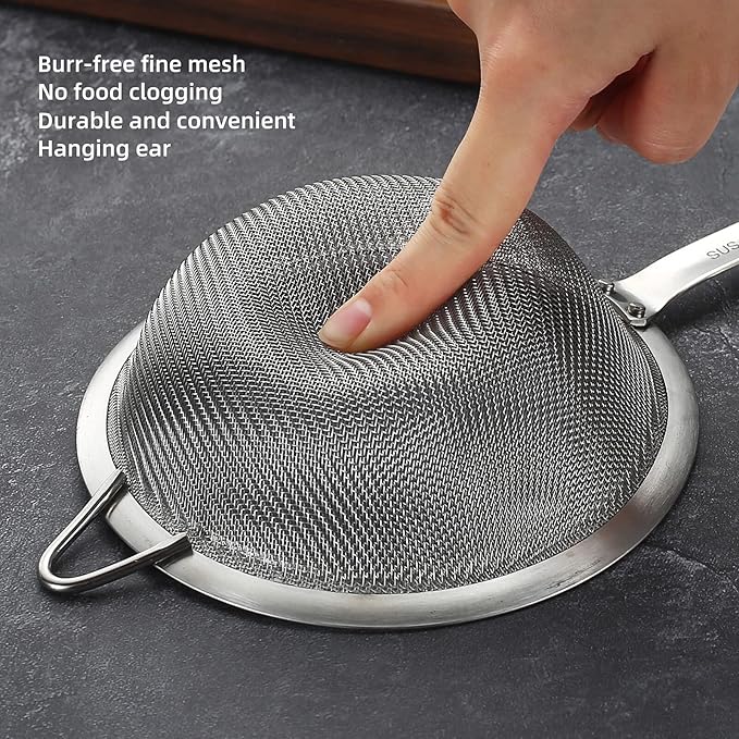 304 Stainless Steel Fine Mesh Strainers