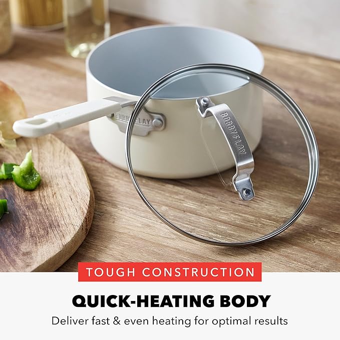 GreenPan x Bobby Flay 2.5QT Nonstick Saucepan