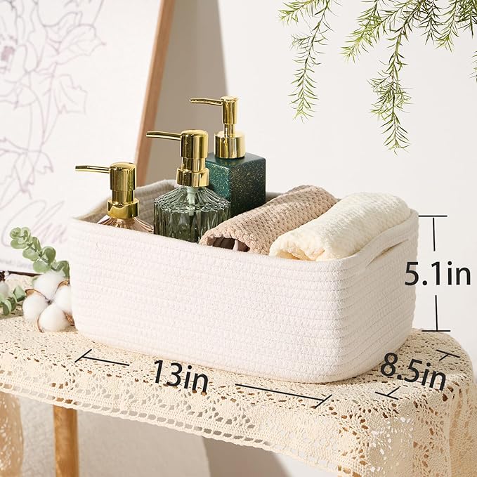 MiniArk Small Storage Baskets for Organizing | Closet Organizer Bins | Shelf