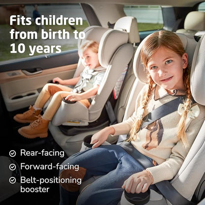Maxi-Cosi Pria All-in-One Convertible Car Seat, Infant to Toddler Car Seat, Easy-Install Harness, Machine-Washable Cover, 5-100 lbs, Seafaring