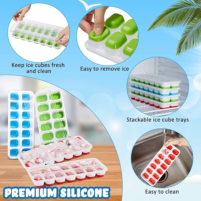 Honeydak 10 Pack 10 Pack Ice Cube Trays