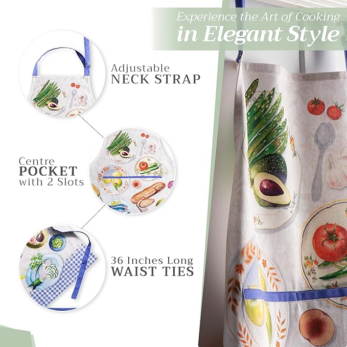Maison d' Hermine 100% Cotton Apron