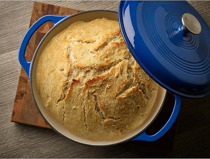 Mercer Culinary Enameled Cast Iron Round Dutch Oven, 6 qt.