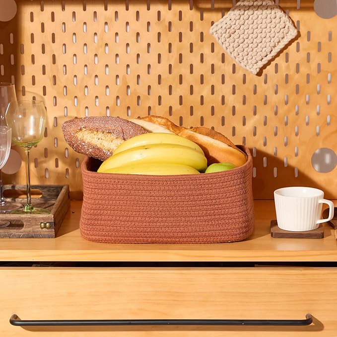 MiniArk Small Storage Baskets for Organizing | Closet Organizer Bins | Shelf