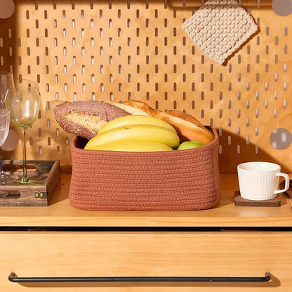 MiniArk Small Storage Baskets for Organizing | Closet Organizer Bins | Shelf
