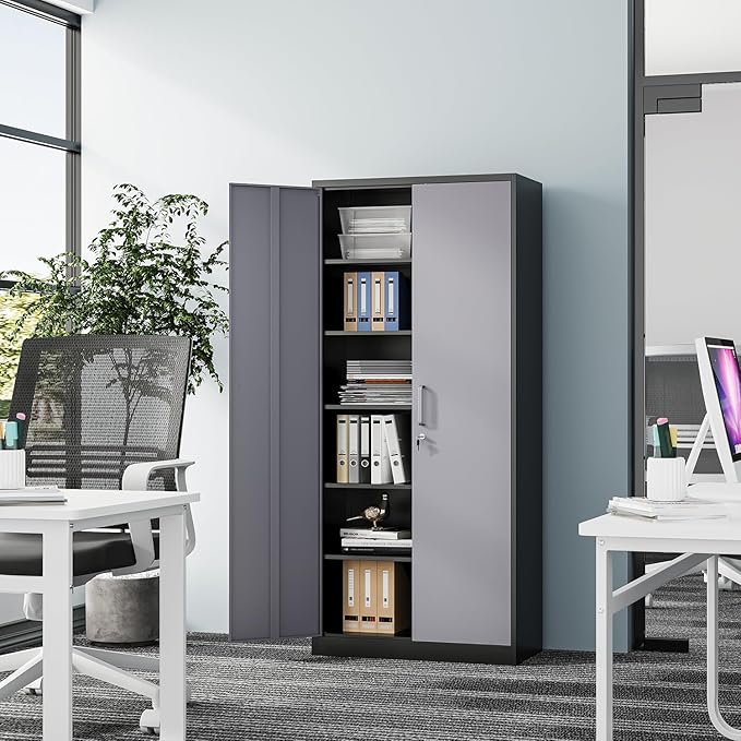 Metal Storage Cabinet-72” Tall Steel File Cabinets