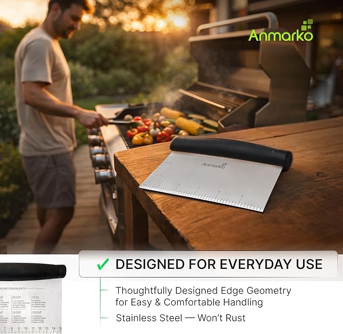 Stainless Steel Metal Griddle Scraper Chopper